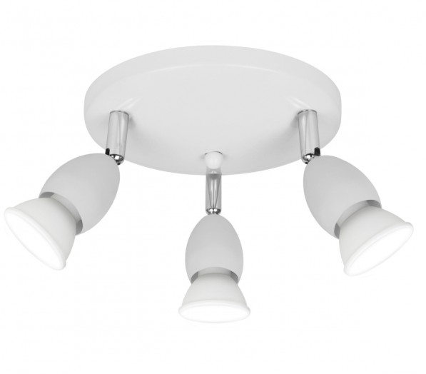 CANDEEIRO DE TETO BALA WHITECEILING LAMP 3 LIGHTS X 50W GU-10