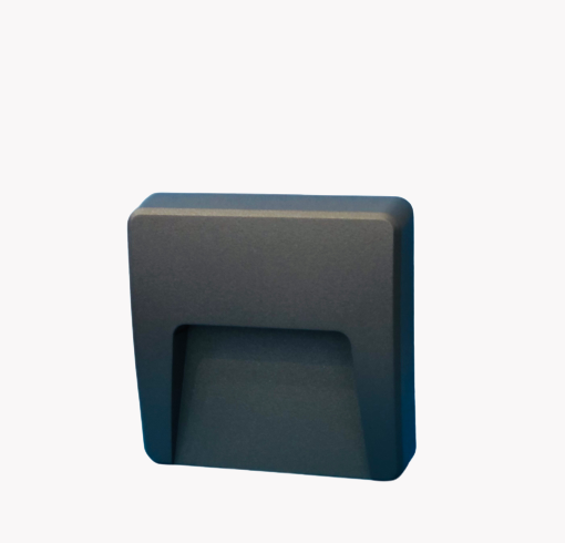 Aplique LED muro saliente fosco antracite fosco 3W, 100lm, 4000k, IP65