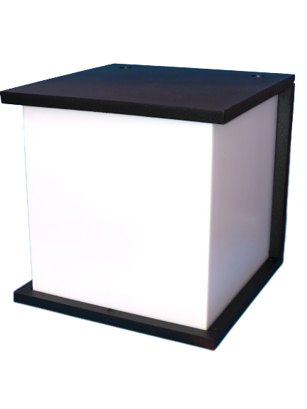 APLIQUE LED QUADRADO 1X12W , E27, IP54