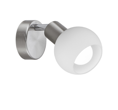 FOCO OPAL NIQUEL SATINADO, 1X40W, E14 FOCO OPAL NIQUEL SATINADO, 1X40W, E14