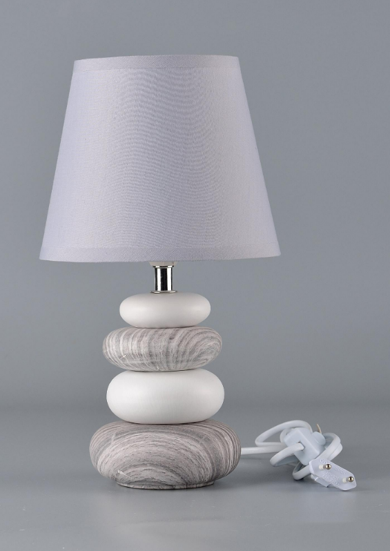 Candeeiro de mesa arizona E14  cinza