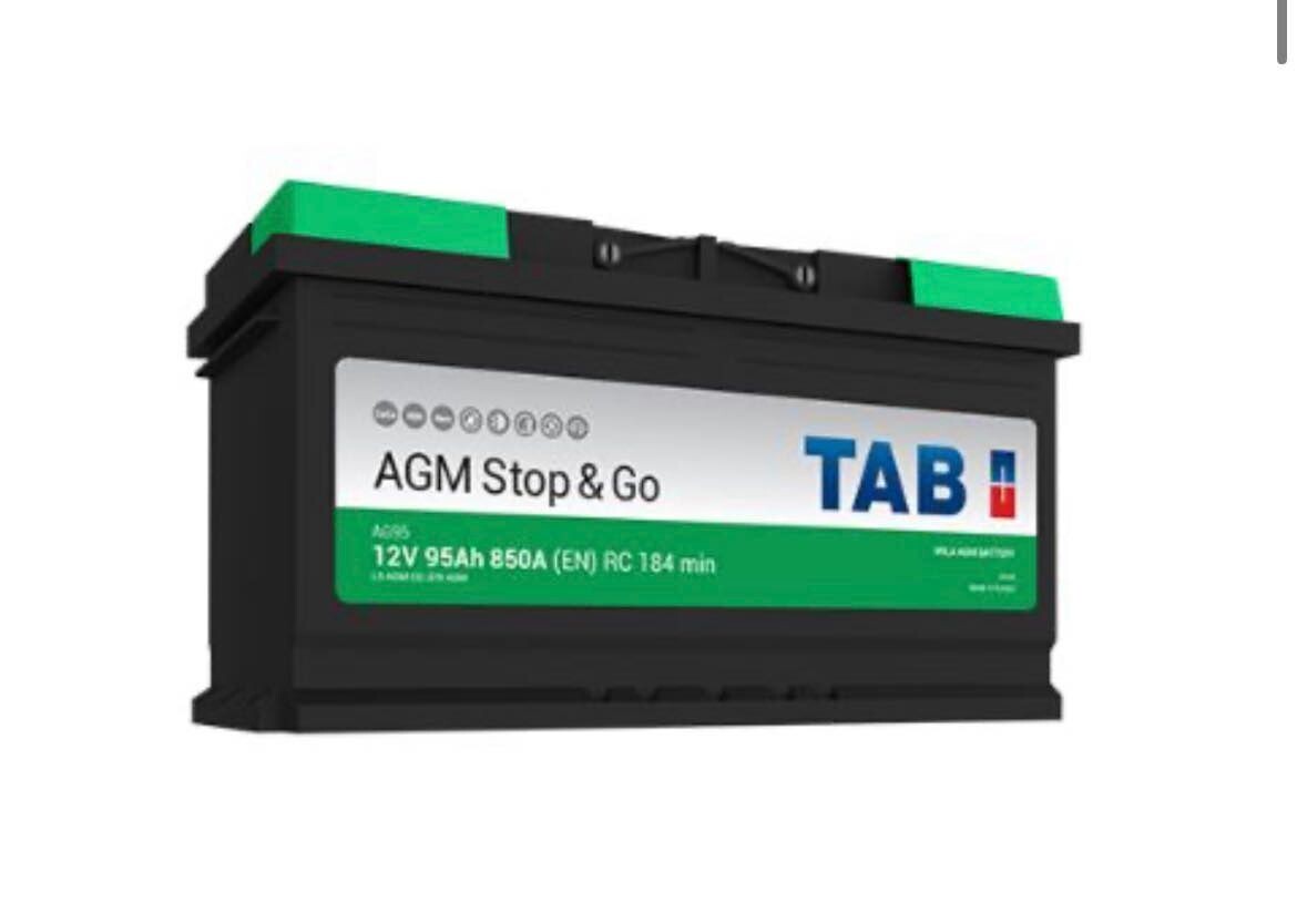 Bateria AGM STOP & GO p/Automóvel, 12V, 95Ah(353X175X190mm) Bateria AGM STOP & GO p/Automóvel, 12V, 95Ah(353X175X190mm)