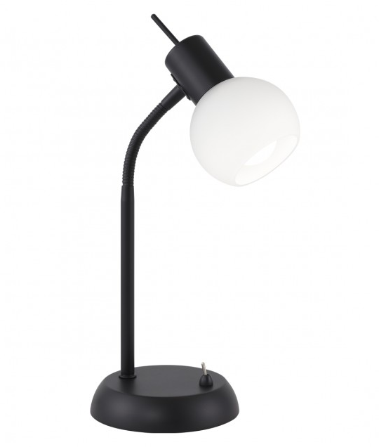 CANDEEIRO DE MESA OPAL PRETO FOSCO 1 X 40W E-14