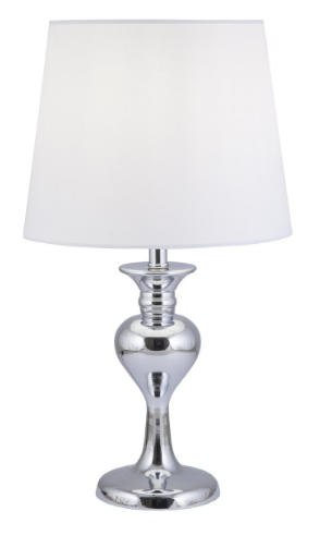 CANDEEIRO DE MESA FERRAT CROMADO 1 X 60W E-27 CANDEEIRO DE MESA FERRAT CROMADO 1 X 60W E-27