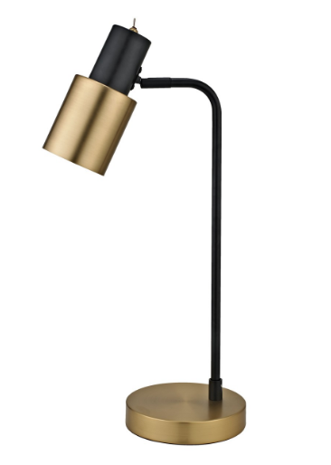 CANDEEIRO DE MESA 1L MAENA PRETO-BRONZE 1 X 40W E-14