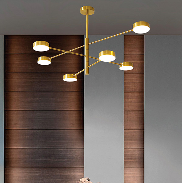 CANDEEIRO SEIS LUZES LED 30W 100X65X15 OURO 3CCT CANDEEIRO SEIS LUZES LED 30W 100X65X15 OURO 3CCT