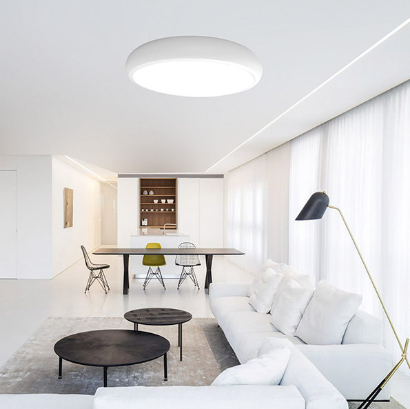 CANDEEIRO  DE TETO LED BRANCO 30W D41*H6CM 3CCT