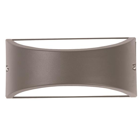 APLIQUE DE PAREDE OVAL E27 MAX 10W LED 220X99X100 IP54 CINZA PRO APLIQUE DE PAREDE OVAL E27 MAX 10W LED 220X99X100 IP54 CINZA PRO