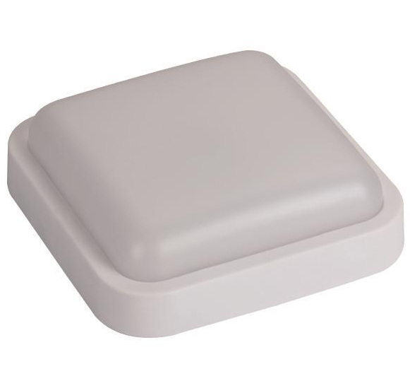 APLIQUE LED DE PAREDE QUADRADA 18W 190X190X55 4000K IP54 BRANCO PLUS