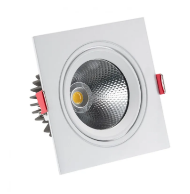 Foco Downlight LED 10W COB Quadrado  Ø 95 mm