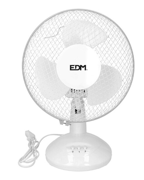 VENTOINHA DE MESA. COR BRANCA. POTÊNCIA: 25W LÂMINAS: Ø23x36cm EDM VENTOINHA DE MESA. COR BRANCA. POTÊNCIA: 25W LÂMINAS: Ø23x36cm EDM