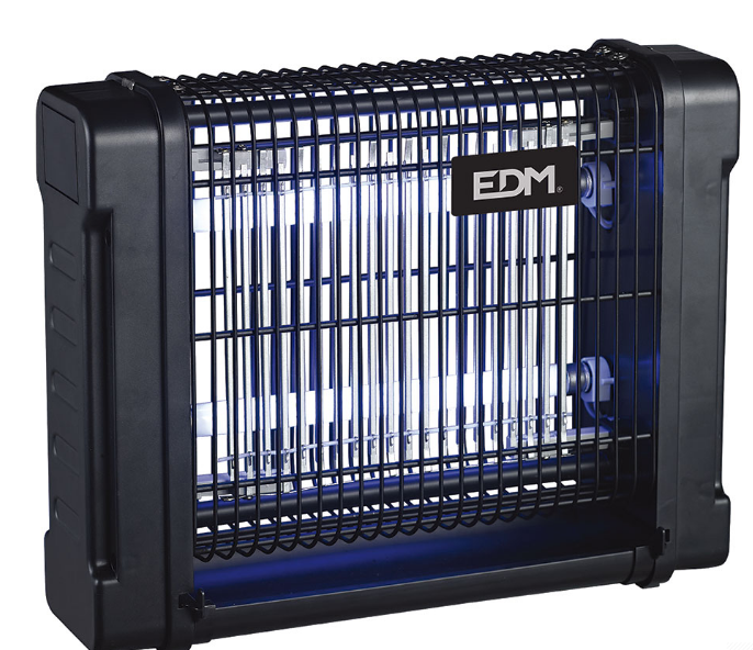 MATA INSETOS ELETRÔNICO PROFISSIONAL 2x6W 30m² 31,6x10x26,5cm 340° COR PRETO EDM MATA INSETOS ELETRÔNICO PROFISSIONAL 2x6W 30m² 31,6x10x26,5cm 340° COR PRETO EDM