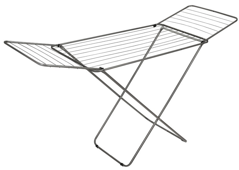 ESTENDAL METÁLICO EM CINZA, RECICLADO