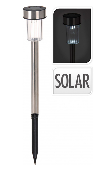 ESTACA SOLAR 36cm INOX MOD. CILINDRO