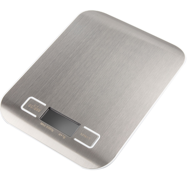 BALANÇA DE COZINHA ELETRÔNICA DE AÇO INOX DE PRECISÃO 5KG KÜKEN