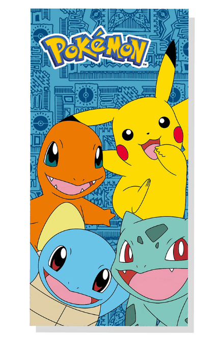 TOALHA DE PRAIA DE ALGODÃO 300g 70 x 140cm POKEMON