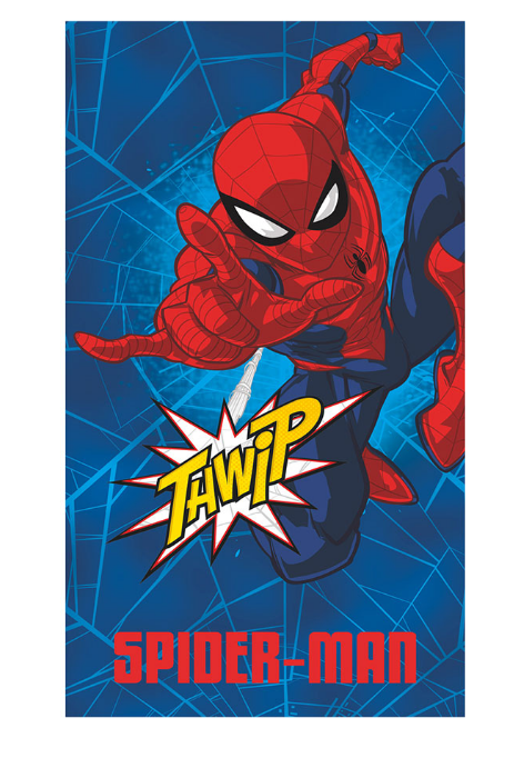 TOALHA DE PRAIA DE ALGODÃO 300g 70x140cm SPIDERMAN