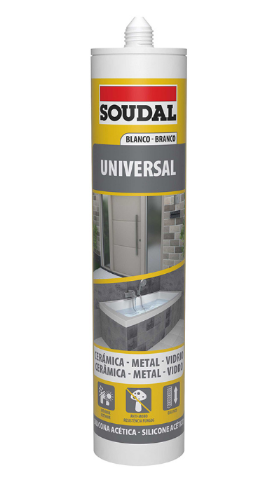 SILICONE UNIVERSAL BRANCO 280ml SOUDAL