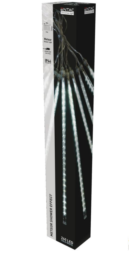 Luzes de Natal 240 LED Meteoro 3m ENTAC Luzes de Natal 240 LED Meteoro 3m ENTAC