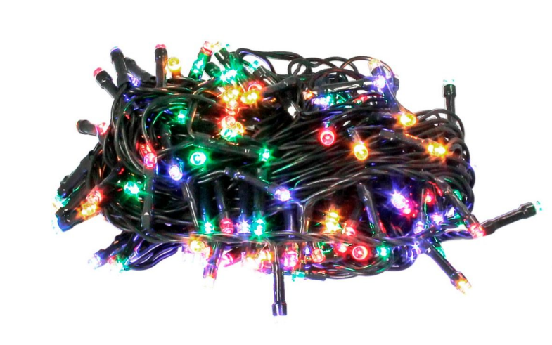 GRINALDA 8 FUNÇÕES 100 LEDS 12M 230V IP44 RGB