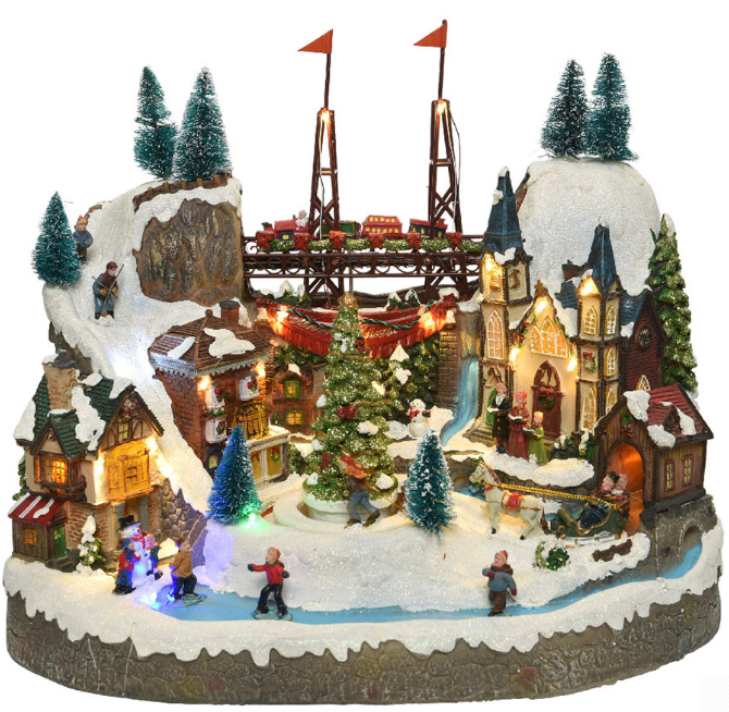 VILA NATAL 25,5x39x31,5cm 25 LEDS