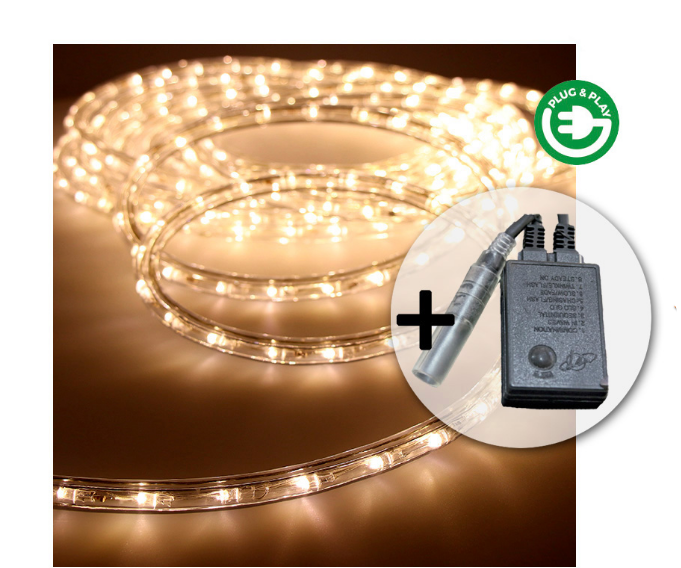 KIT FLEXILED MULTIFUNÇÕES BRANCO QUENTE IP44 12m