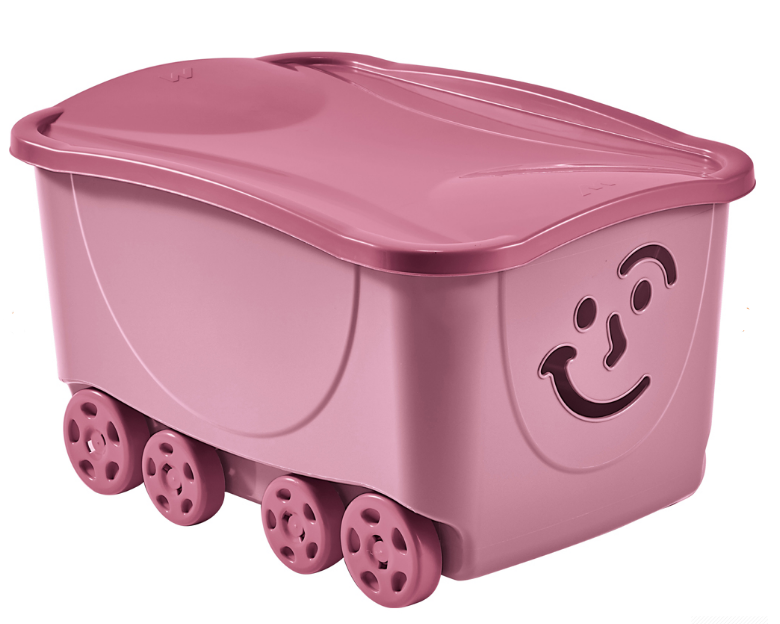 FANCY SMILE BOX COM TAMPA E RODAS 47,5L CORES SORTIDAS MONDEX