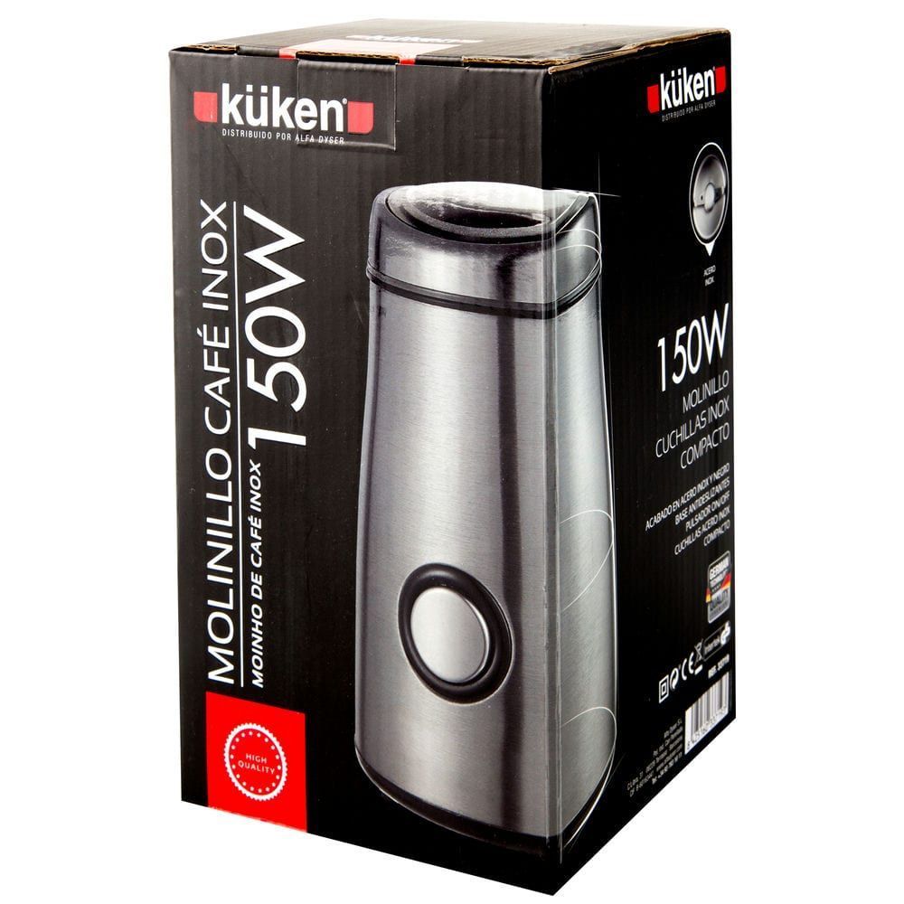 MOEDOR DE CAFÉ DE AÇO INOXIDÁVEL KÜKEN 150W