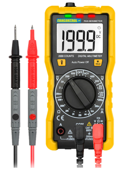 MULTÍMETRO DIGITAL CAT III 600V PAN MINIMETER