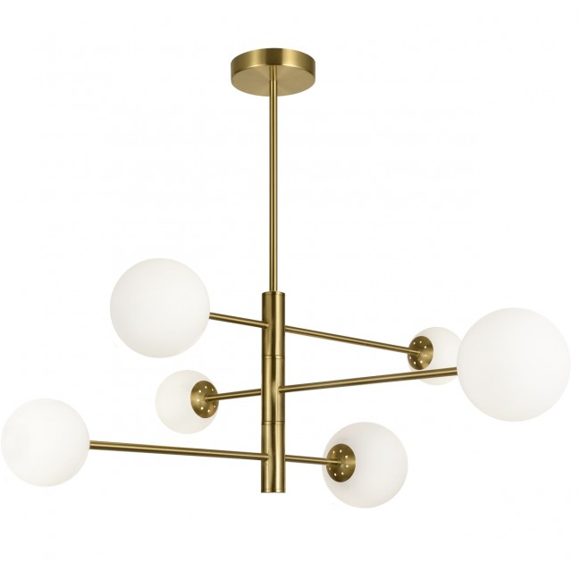 CANDEEIRO 6L. COSMIC BRASS 6 X 28W G-9