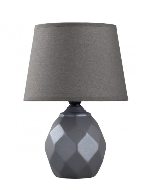 CANDEEIRO DE MESA DE CERÂMICA CINZENTO CANDEEIRO DE MESA DE CERÂMICA CINZENTO