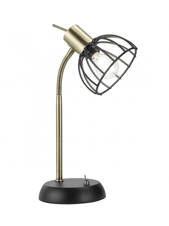 CANDEEIRO DE MESA PRETO FOSCO 1 X 40W E-14