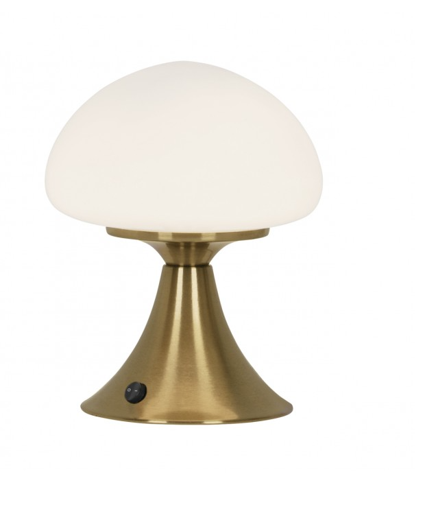 CANDEEIRO DE  MESA DOURADO-OPALA 1 X 25W G-9