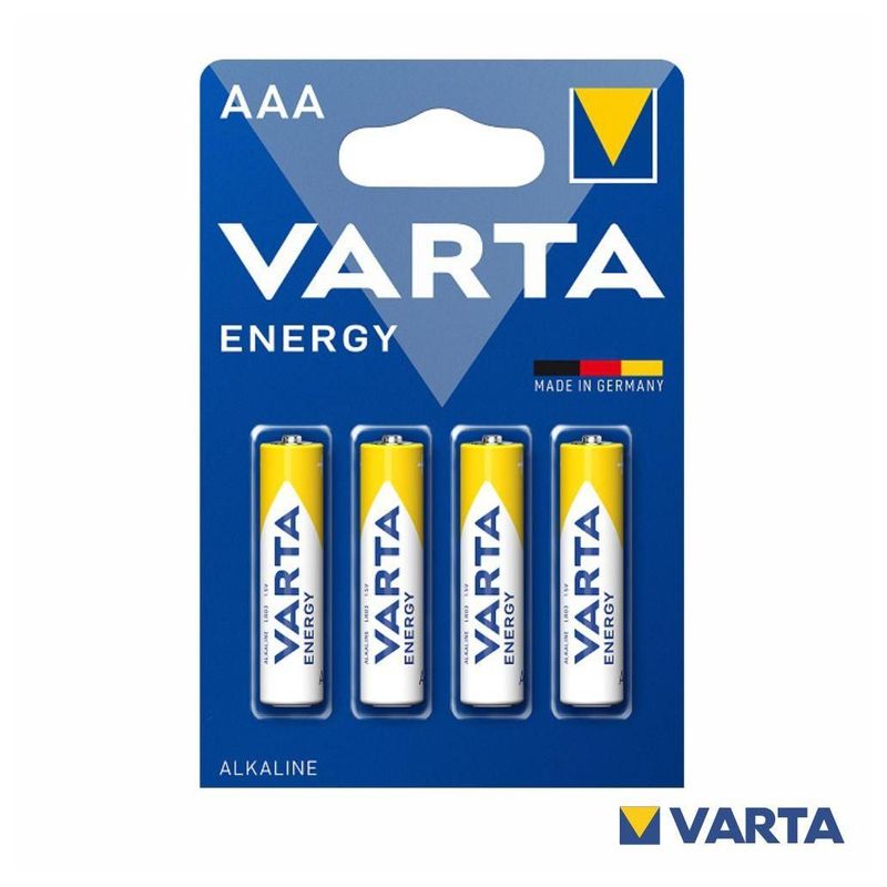Pilha Alcalina LR03/AAA 1.5V 4x Energy VARTA