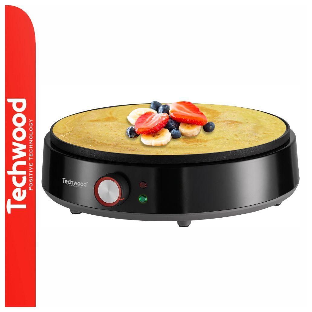 Máquina de Crepes Elétrica 30cm 1200W TECHWOOD Máquina de Crepes Elétrica 30cm 1200W TECHWOOD