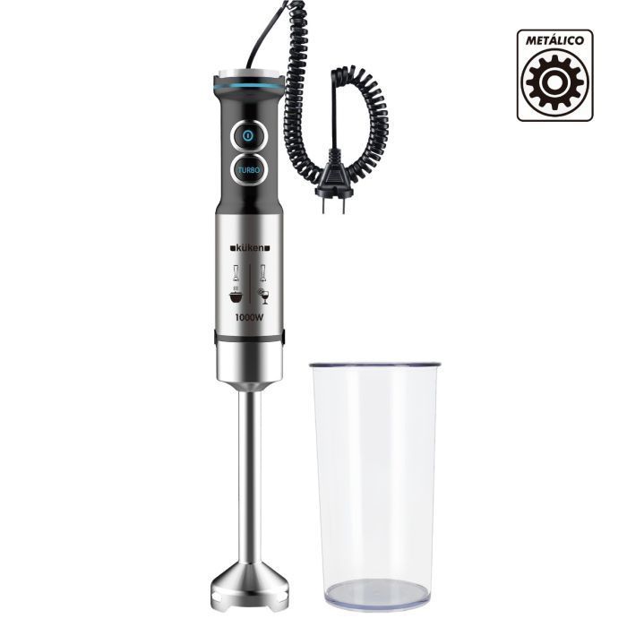 Batedeira KUKEN 1000W com cabo extensível e mecanismo de metal Batedeira KUKEN 1000W com cabo extensível e mecanismo de metal