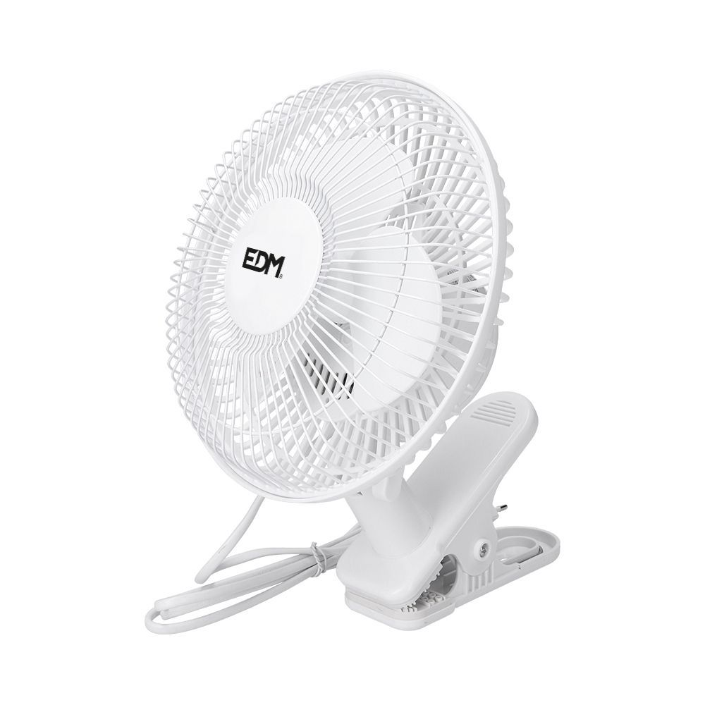 VENTILADOR DE GRAMPO. COR BRANCA 15W Ø21CM VENTILADOR DE GRAMPO. COR BRANCA 15W Ø21CM