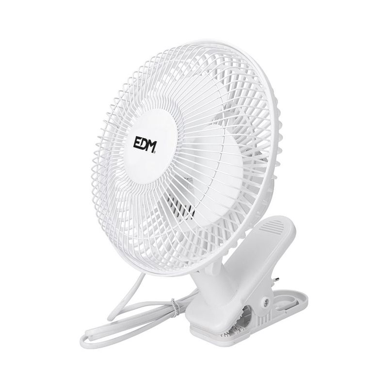 VENTILADOR DE GRAMPO. COR BRANCA 15W Ø21CM