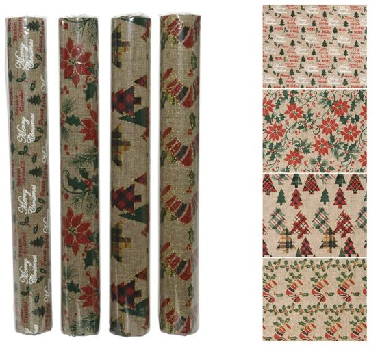 CAMINHO DE MESA COM MOTIVO NATALINO, 35 cm x 2 m, 4 MODELOS