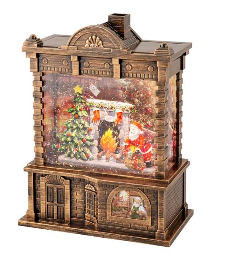 DECORAÇÃO PAI NATAL COM MÚSICA 16,5 x 9,5 x 21,7 cm