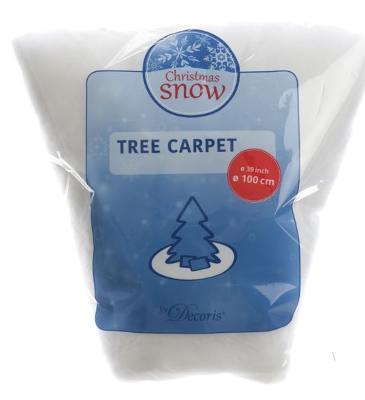 BASE DECORATIVA REDONDA PARA ÁRVORE DE NATAL EFEITO NEVE