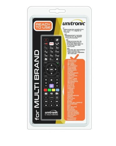 Comando Universal Dedicado p/ TVs LCD Multi-Marcas - UNITRONIC