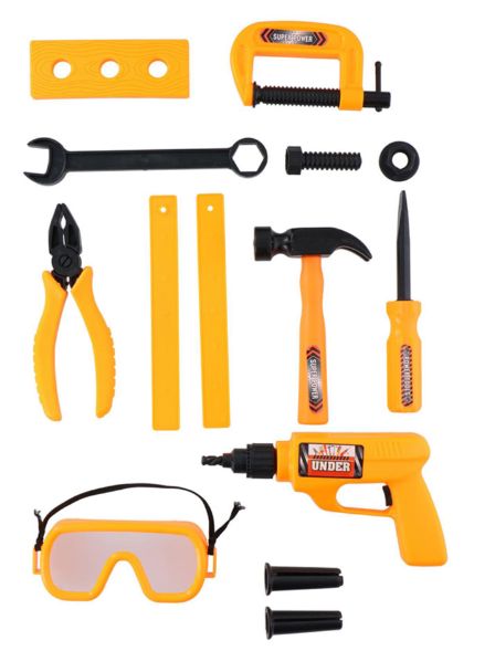 JOGO DE FERRAMENTAS DE BRINCAR 13 PEÇAS