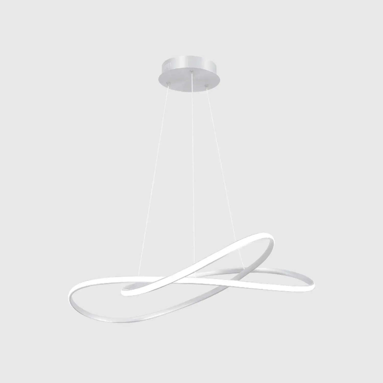 Candeeiro Suspenso - LED 55W | Branco 3CCT Com Comando