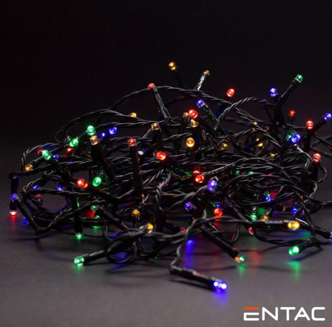 Luzes de Natal 240 LED Multicor 24m ENTAC Luzes de Natal 240 LED Multicor 24m ENTAC