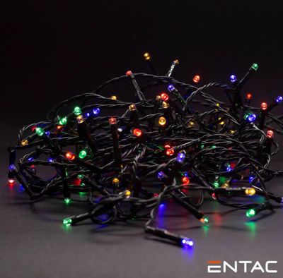Luzes de Natal 400 Mini LED 5mm Multicor 8m ENTAC