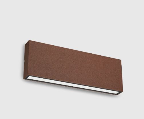 Aplique de parede 2 x 12W 2930lm corten Aplique de parede 2 x 12W 2930lm corten