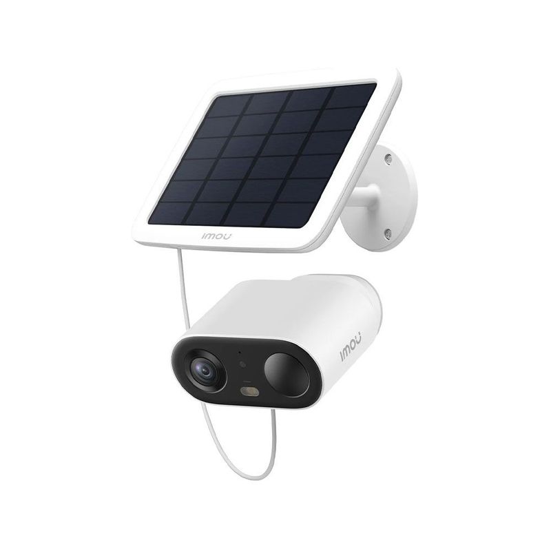 Câmara IP WiFi de 3 MP com painel solar e bateria recarregável