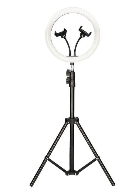 RING LIGHT AJUSTÁVEL 360º RGB6+3CCT C/2 SUPORTES