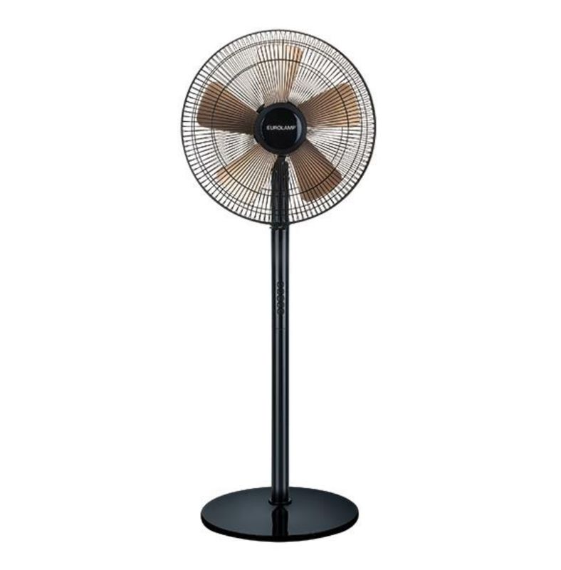Ventilador de coluna preto e dourado Φ40 60W